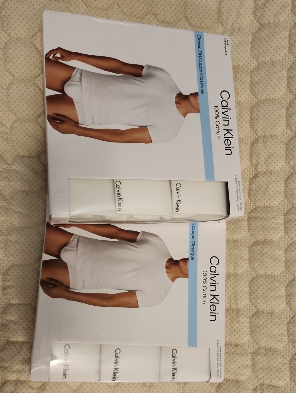 Calvin Klein White Short-Sleeve Crew Neck T-Shirt Pack 3pk
